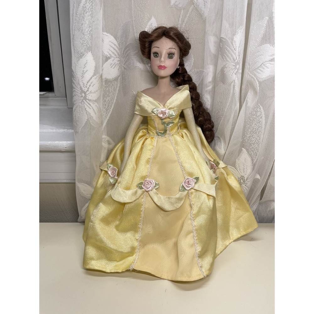 Disney Princess Belle Beauty and The Best Porselain Doll 2001 16"